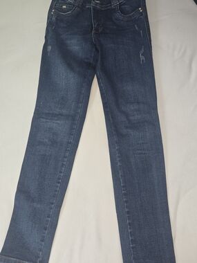 Women's Skinny Jeans in Dark Blue Wash